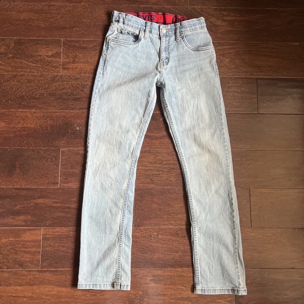 Levi’s 511 Teens Boys sz 14 Reg W27 L29 Stretch Light Wash Adjustable Waistband